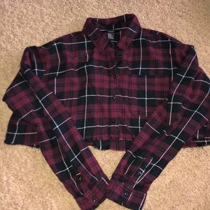 Forever 21 Cropped Flannel